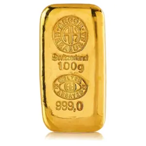 Argor-Heraeus Cast Classic 100 г златно кюлче 999.9