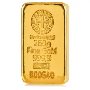 Argor-Heraeus Cast Classic 250 г златно кюлче 999.9
