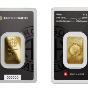 Argor-Heraeus Minted Classic 10 г златно кюлче 999.9