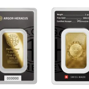 Argor-Heraeus Minted Classic 1 oz златно кюлче 999.9
