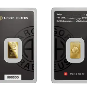 Argor-Heraeus Minted Classic 2 г златно кюлче 999.9