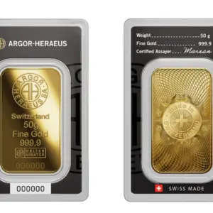 Argor-Heraeus Minted Classic 50 г златно кюлче 999.9