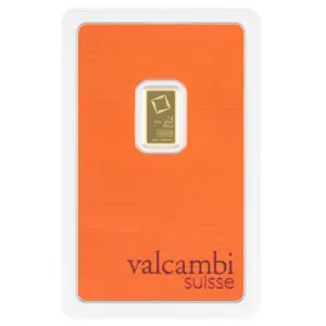 Valcambi Suisse 1 г златно кюлче 999.9