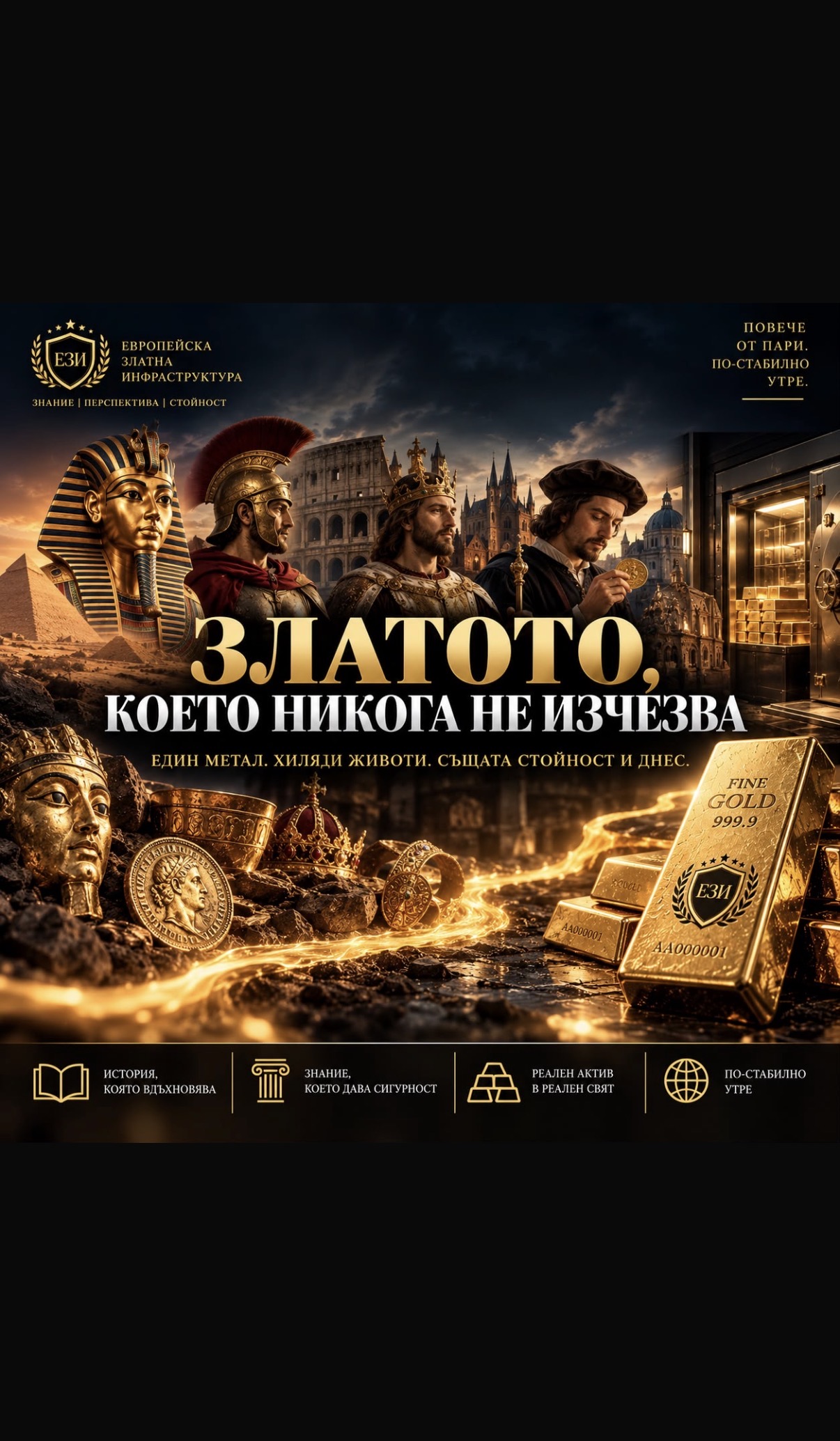ЗЛАТОТО, КОЕТО НИКОГА НЕ ИЗЧЕЗВА: КЪДЕ Е МЕТАЛЪТ НА ФАРАОНИТЕ, РИМЛЯНИТЕ И КРАЛЕТЕ ДНЕС?